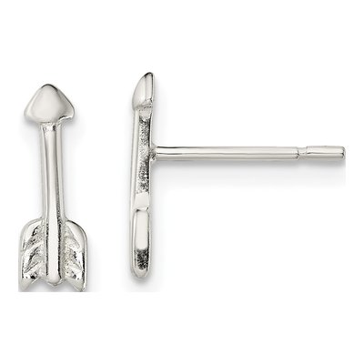 Sterling Silver Arrow Stud Earrings