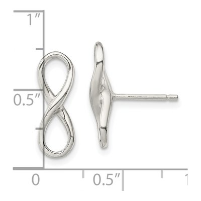 Sterling Silver Infinity Knot Dangle Earrings – view 5