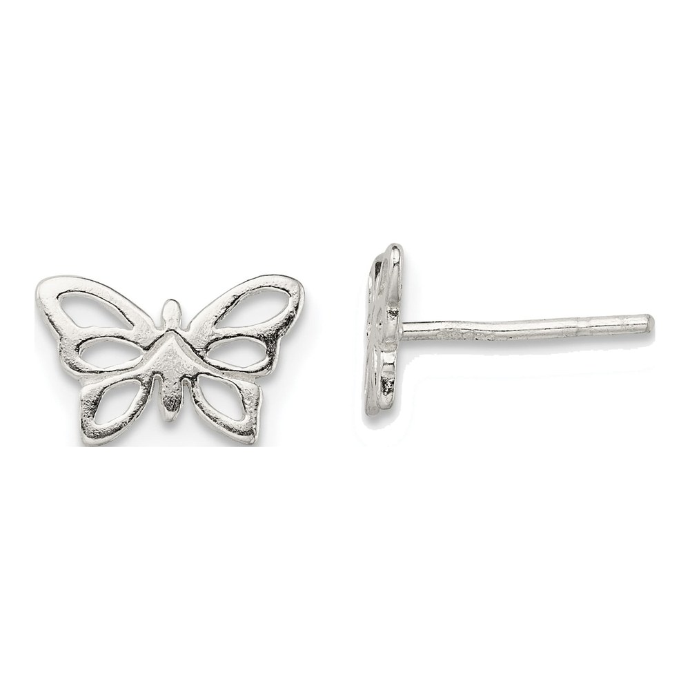Sterling Silver Butterfly Post Earrings