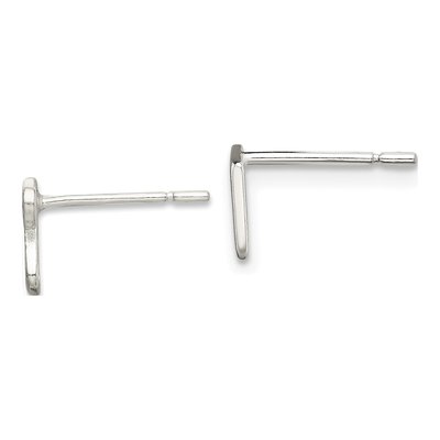 Sterling Silver Music Note Stud Earrings – view 4
