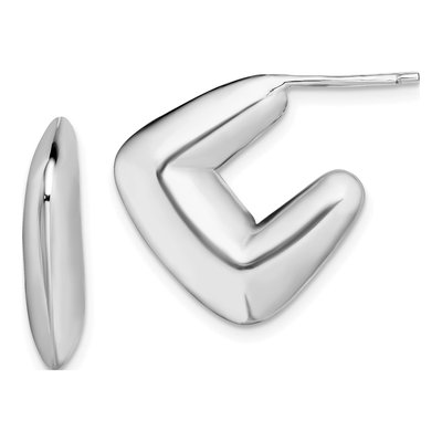 Sterling Silver 17mm Hoop Earrings
