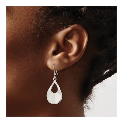 Sterling Silver Teardrop Dangle Earrings – view 4