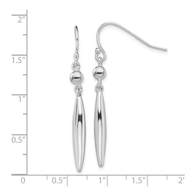 Sterling Silver Oval Dangle Earrings – view 6