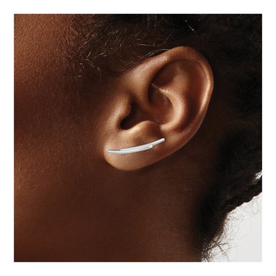 Sterling Silver Ear Climber Threader Earrings – view 4