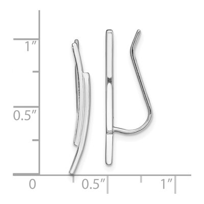 Sterling Silver Ear Climber Threader Earrings – view 5