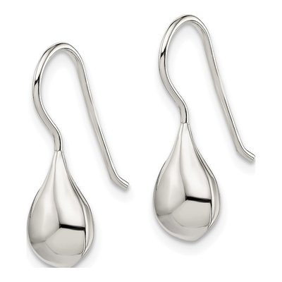 Sterling Silver Teardrop Threader Earrings – view 3