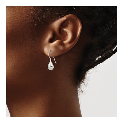 Sterling Silver Teardrop Threader Earrings – view 4