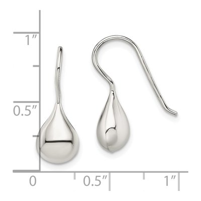 Sterling Silver Teardrop Threader Earrings – view 5