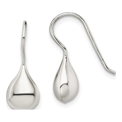 Sterling Silver Teardrop Threader Earrings