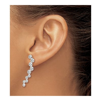 Sterling Silver CZ Ear Climber Ear Climbers – view 4