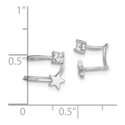 Sterling Silver 9mm CZ Star Ear Cuff Ear Cuff – view 5