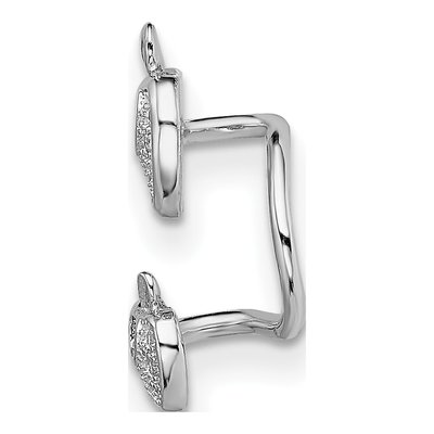 Sterling Silver CZ Double Apple Ear Cuff Ear Cuff