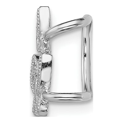Sterling Silver 15mm CZ Butterfly Left Ear Cuff Ear Cuff – view 3