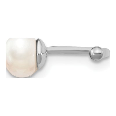 Sterling Silver Pearl Cuff Earrings | Non-Pierced – view 3
