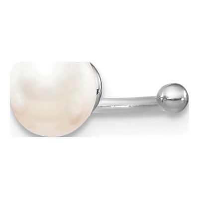 Sterling Silver Pearl Cuff Earrings | Non-Pierced – view 4