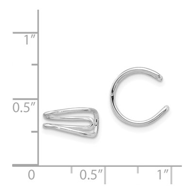 Sterling Silver 11mm Cuff Ear Cuff – view 5