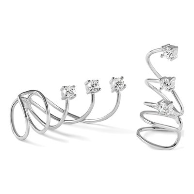 Sterling Silver CZ Cuff Ear Cuff – view 6