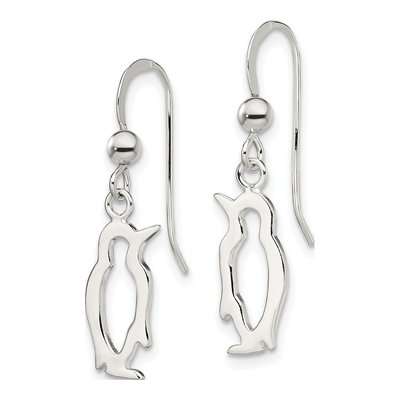 Sterling Silver Penguin Dangle Earrings – view 3