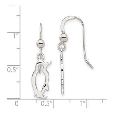 Sterling Silver Penguin Dangle Earrings – view 5