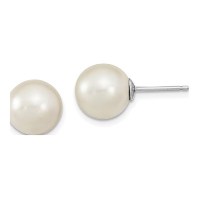 Sterling Silver Imitation Shell Pearl Earring Set of 3 – view 3
