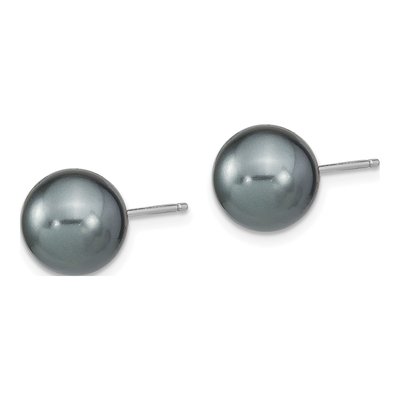 Sterling Silver Imitation Shell Pearl Earring Set of 3 – view 8