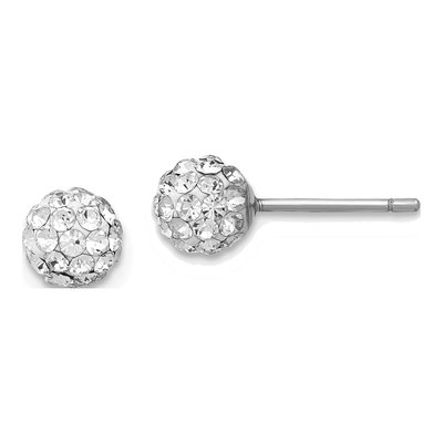 Sterling Silver Mother of Pearl & Crystal Earring Set – view 6