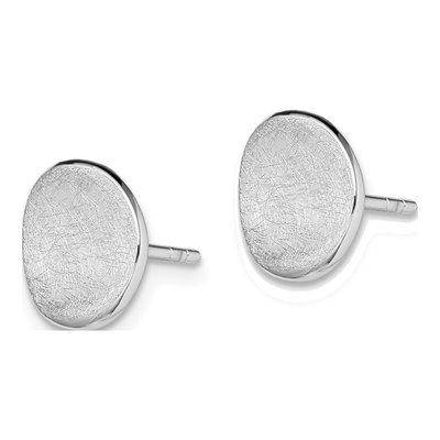 Sterling Silver Scratch Stud Earrings – view 3