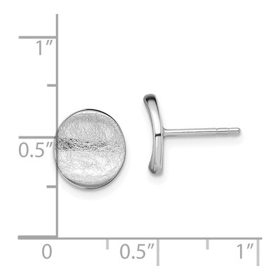 Sterling Silver Scratch Stud Earrings – view 5