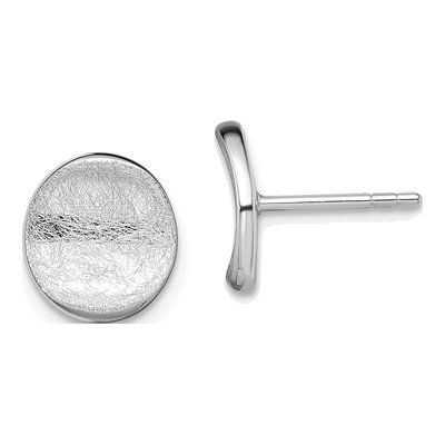 Sterling Silver Scratch Stud Earrings