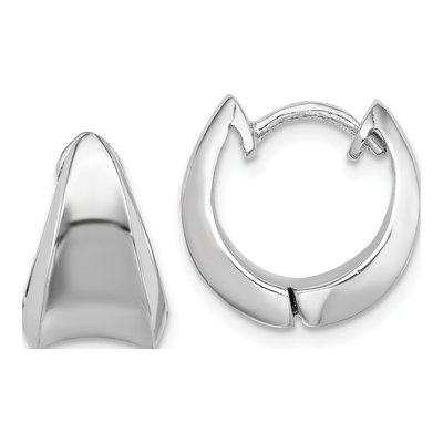 Sterling Silver 13mm Huggie Hoop Earrings