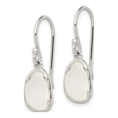 Sterling Silver Chalcedony Dangle Earrings – view 3