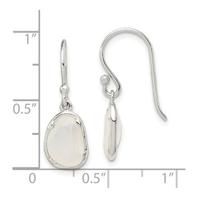 Sterling Silver Chalcedony Dangle Earrings – view 5