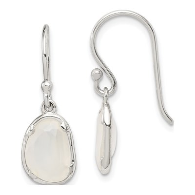 Sterling Silver Chalcedony Dangle Earrings