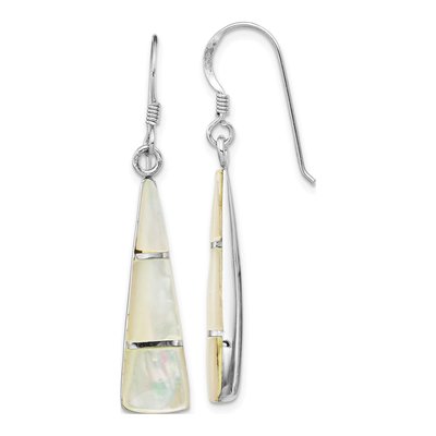 Sterling Silver Mother of Pearl Dangle Earrings