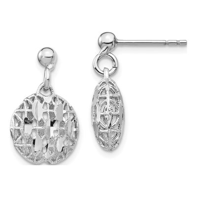 Sterling Silver Mesh Dangle Earrings
