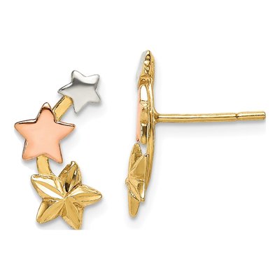 Sterling Silver Star Stud Earrings