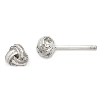 Sterling Silver Knot Stud Earrings