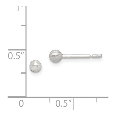 Sterling Silver Ball Stud Earrings – view 5