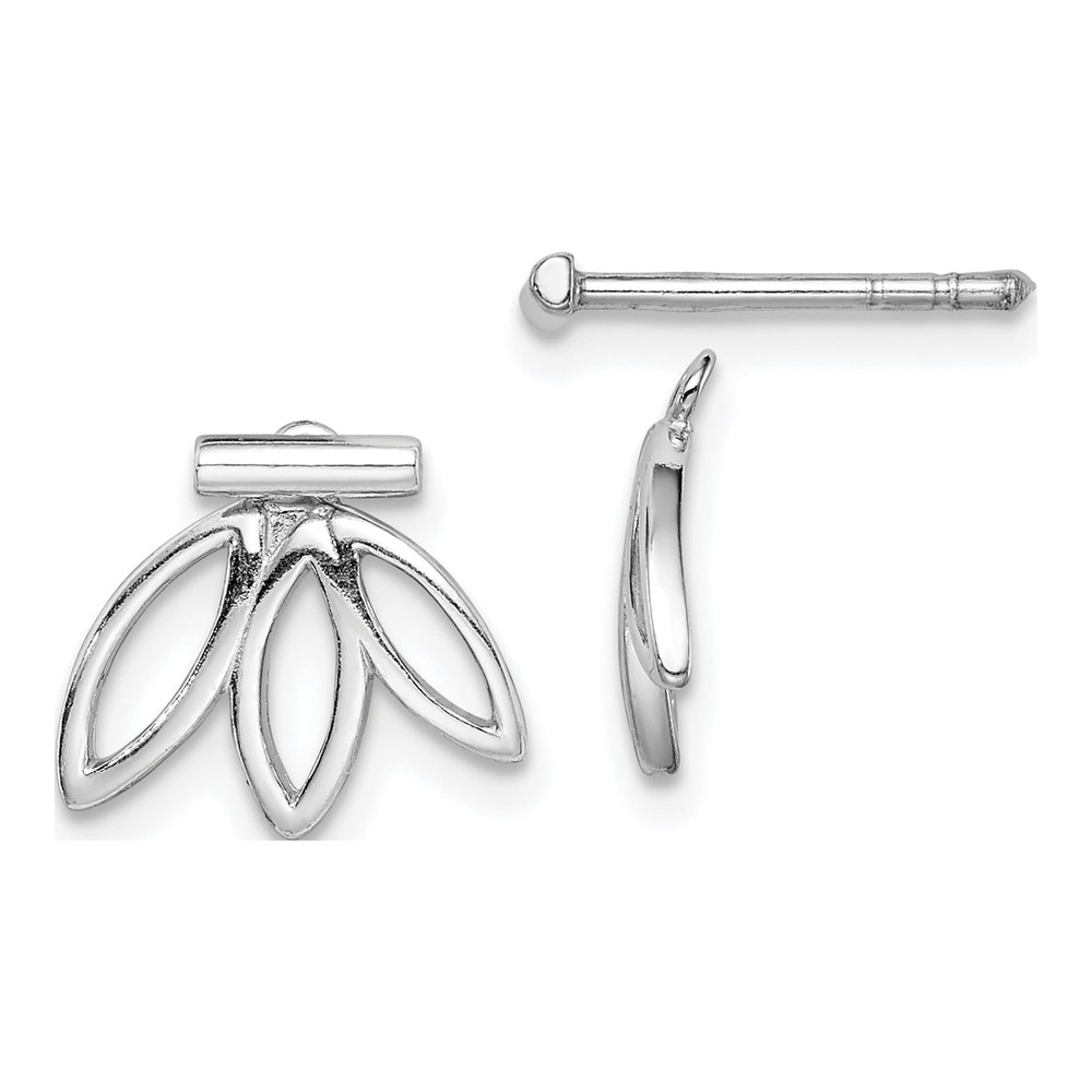 Sterling Silver Button Stud Earrings