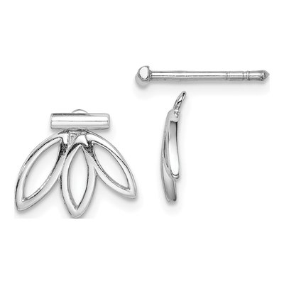 Sterling Silver Button Stud Earrings