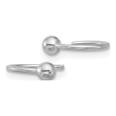 Sterling Silver 11mm Ball Pair of Cuff Ear Cuff – view 3