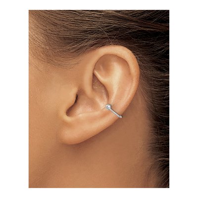 Sterling Silver 11mm Ball Pair of Cuff Ear Cuff – view 4