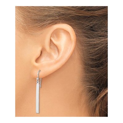 Sterling Silver Bar Dangle Earrings – view 4