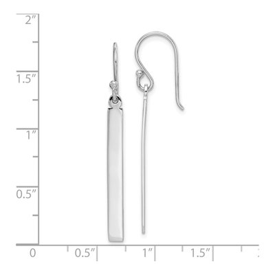 Sterling Silver Bar Dangle Earrings – view 5