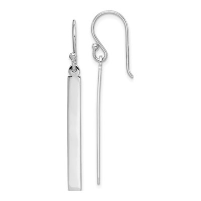 Sterling Silver Bar Dangle Earrings