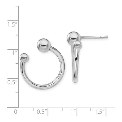 Sterling Silver 22mm Hoop Earrings – view 5