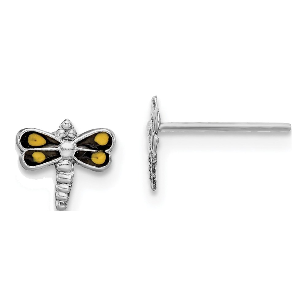 Sterling Silver Dragonfly Stud Earrings