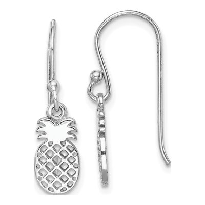 Sterling Silver Pineapple Dangle Earrings