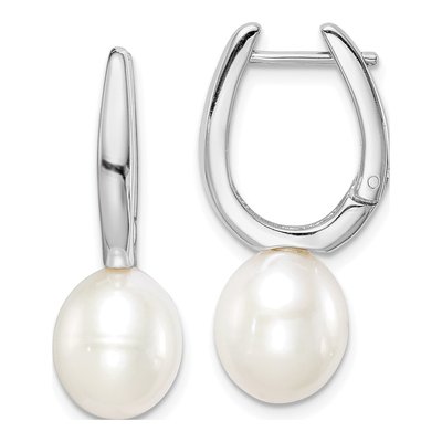 Sterling Silver Freshwater Cultured Pearl Dangle Earrings