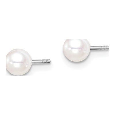 Girls' Sterling Silver Freshwater Pearl Earring Set – view 2